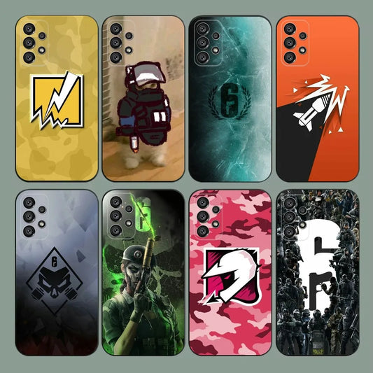 Rainbow Six Siege Phone Case For Samsung Galaxy A20,A21s,A22,A31,A32,A52,A53,A72,73,A80,A91 Soft Black Cover