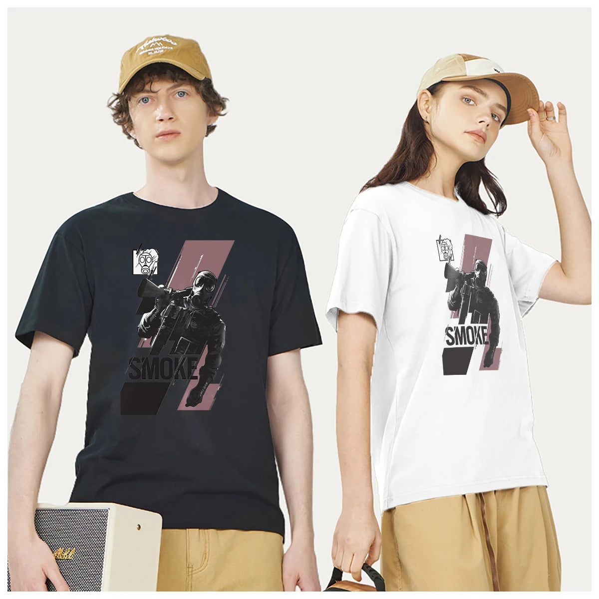 Rainbow Six Siege Game hiphop print t shirt mens Women Trendy Fashion 100% Cotton summer casual Streetwear Unisex couple Y2k